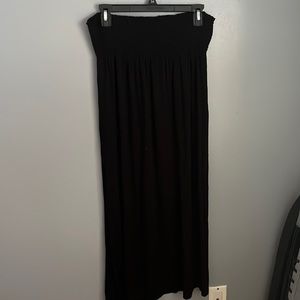 High rise slit skirt